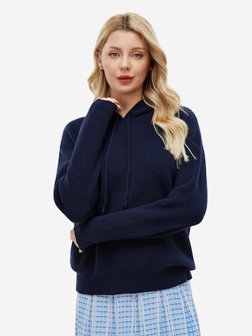 BELLEMERE NEW YORK Sweater 'Kaschmirpullover für jeden Tag' in Blue: front