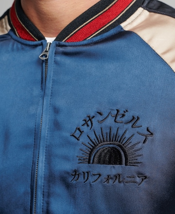 Superdry Between-Season Jacket 'Sukajan' in Blue