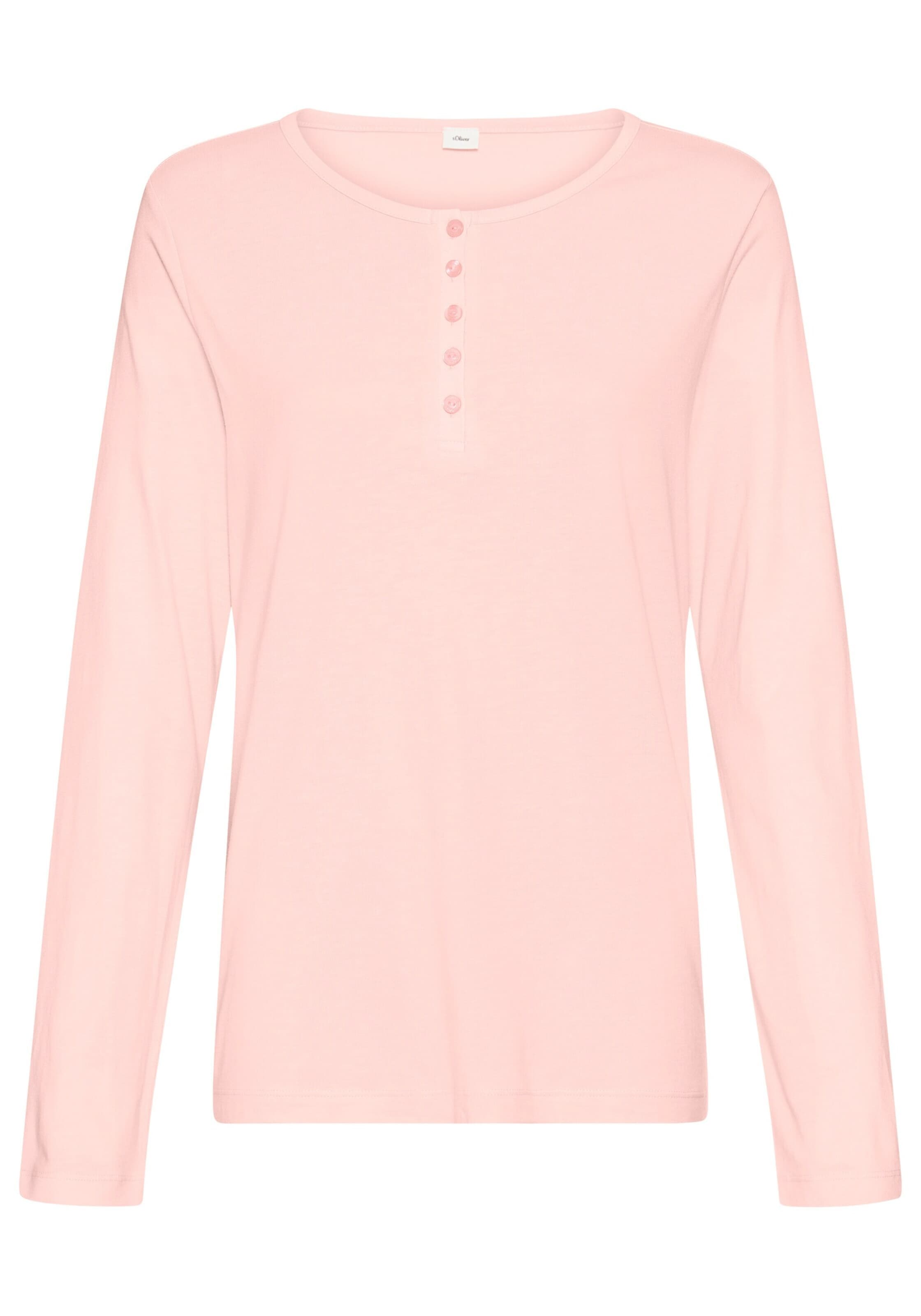 s.Oliver - Camiseta para dormir en rosa: frente