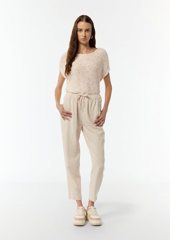 comma casual identity Tapered Trousers in Beige: front