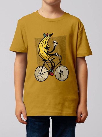 Maglietta 'Banana Rider' di watabout.kids in giallo: frontale