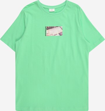 T-Shirt s.Oliver en vert : devant