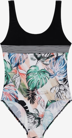 La V Swimsuit 'Badpak' in Blue: front