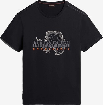 NAPAPIJRI Shirt 'Eisberg' in Zwart: voorkant