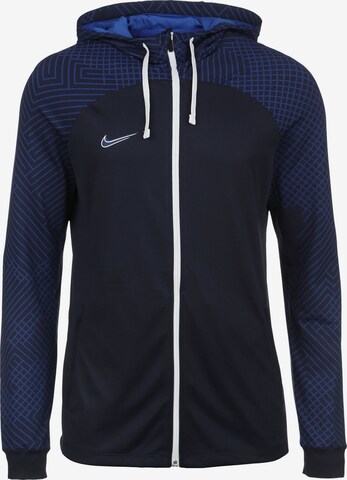 NIKE Athletic Jacket in Blue: front