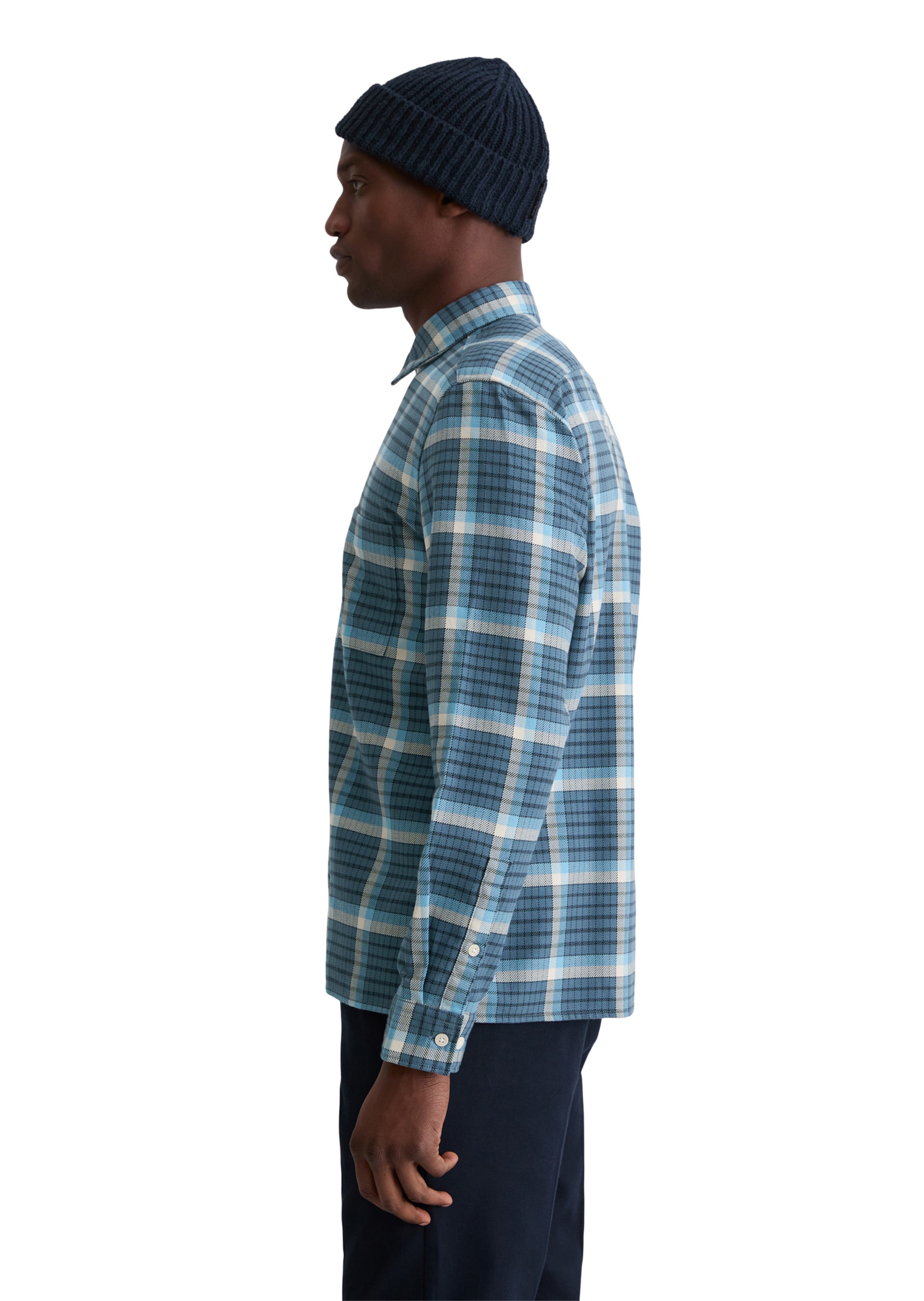 Marc O'Polo Regular fit Button Up Shirt in Blue