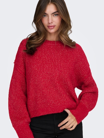 ONLY Sweter 'ONLMALLY' w kolorze czerwony