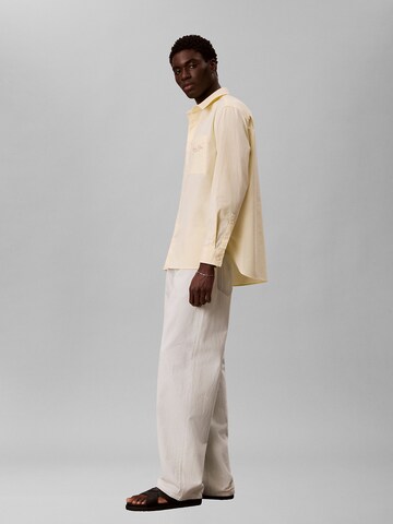 Calvin Klein Jeans Regular Fit Hemd in Gelb