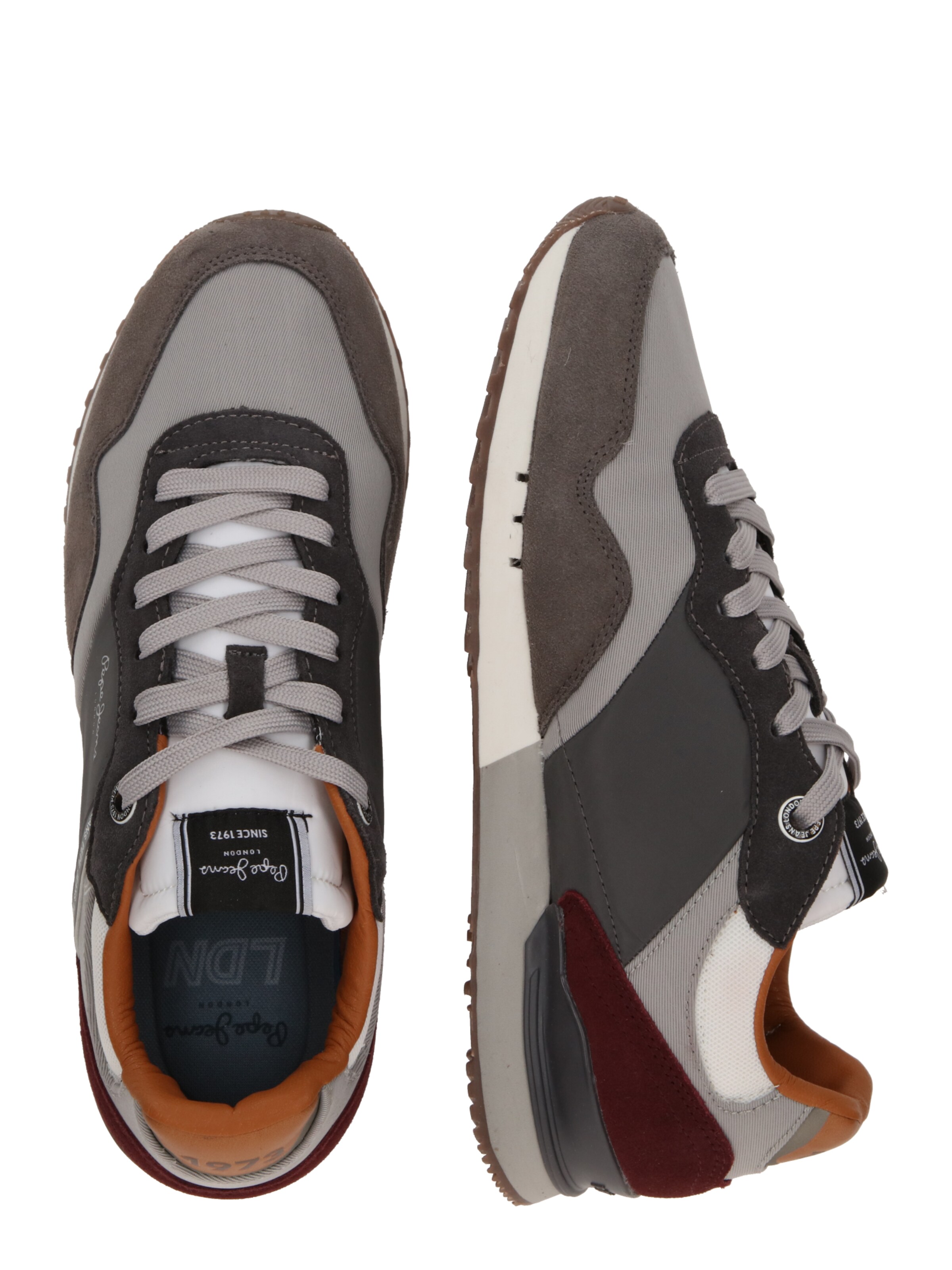 Pepe Jeans Низкие кроссовки 'London' в Серый