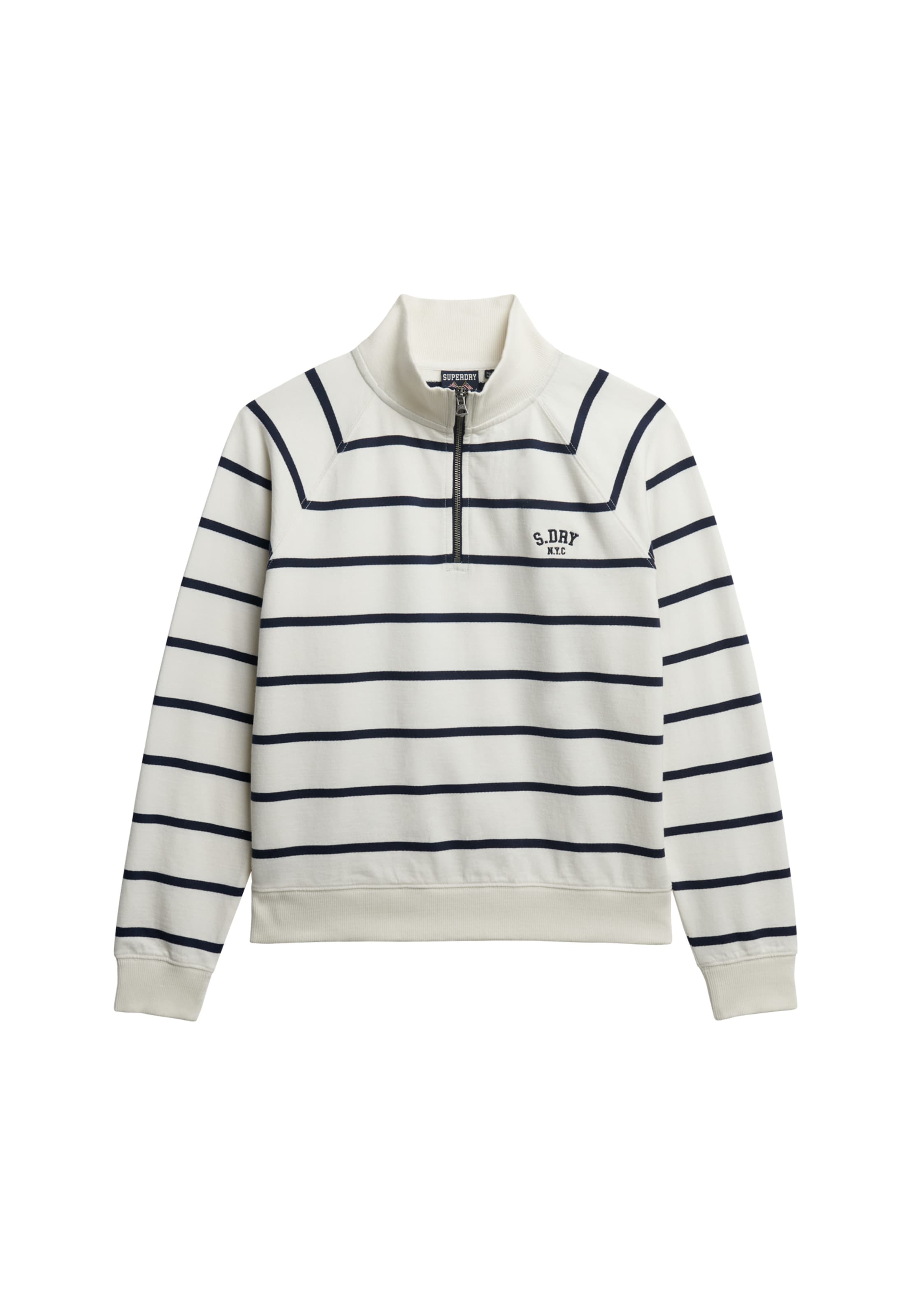 Sweat-shirt 'Athletic Essentials' Superdry en blanc : devant