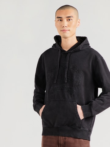 GUESS Sweatshirt 'ECO TYLER' in Black: front