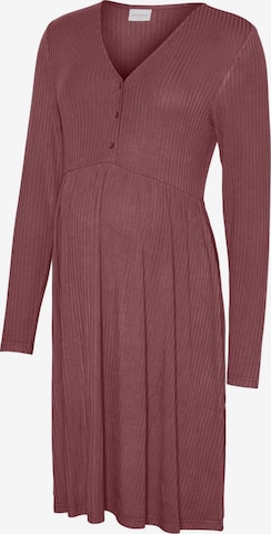 Robe MAMALICIOUS en marron : devant