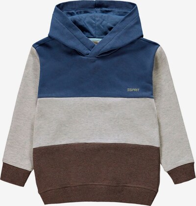 ESPRIT Sweatshirt in blau / braun / grau, Produktansicht