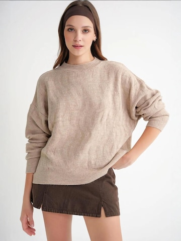 Pull-over 'Pullover' MixRay en beige : devant
