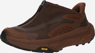 Baskets basses 'PROJECT TRANSPORT' HOKA en marron : devant