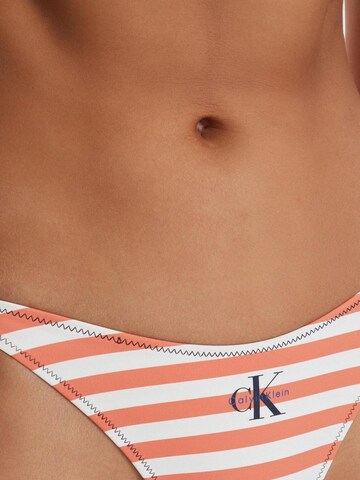 Classico Bikini 'SIDE TIE BOTTOM LV00Q61215' di Calvin Klein Jeans in arancione