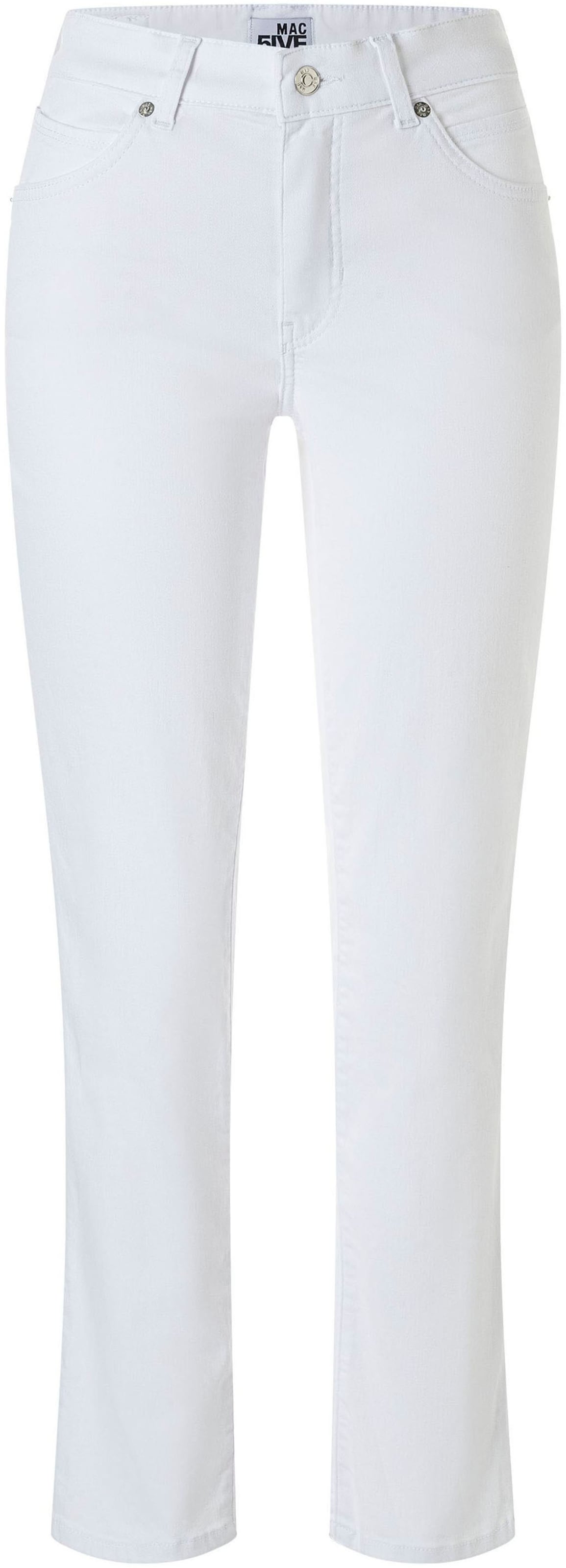 MAC Skinny Jeans 'Melanie' in White: front