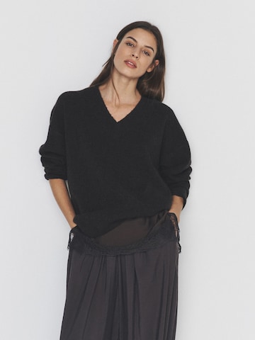 Pulover de la The Set pe bej: față