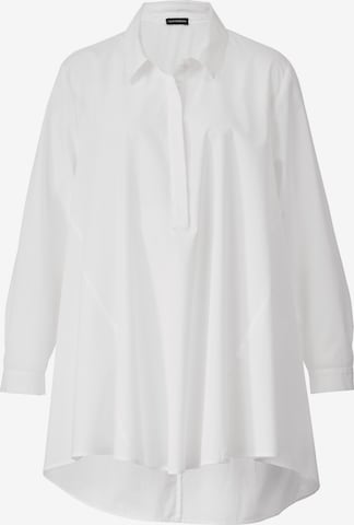 Sara Lindholm Blouse in Wit: voorkant