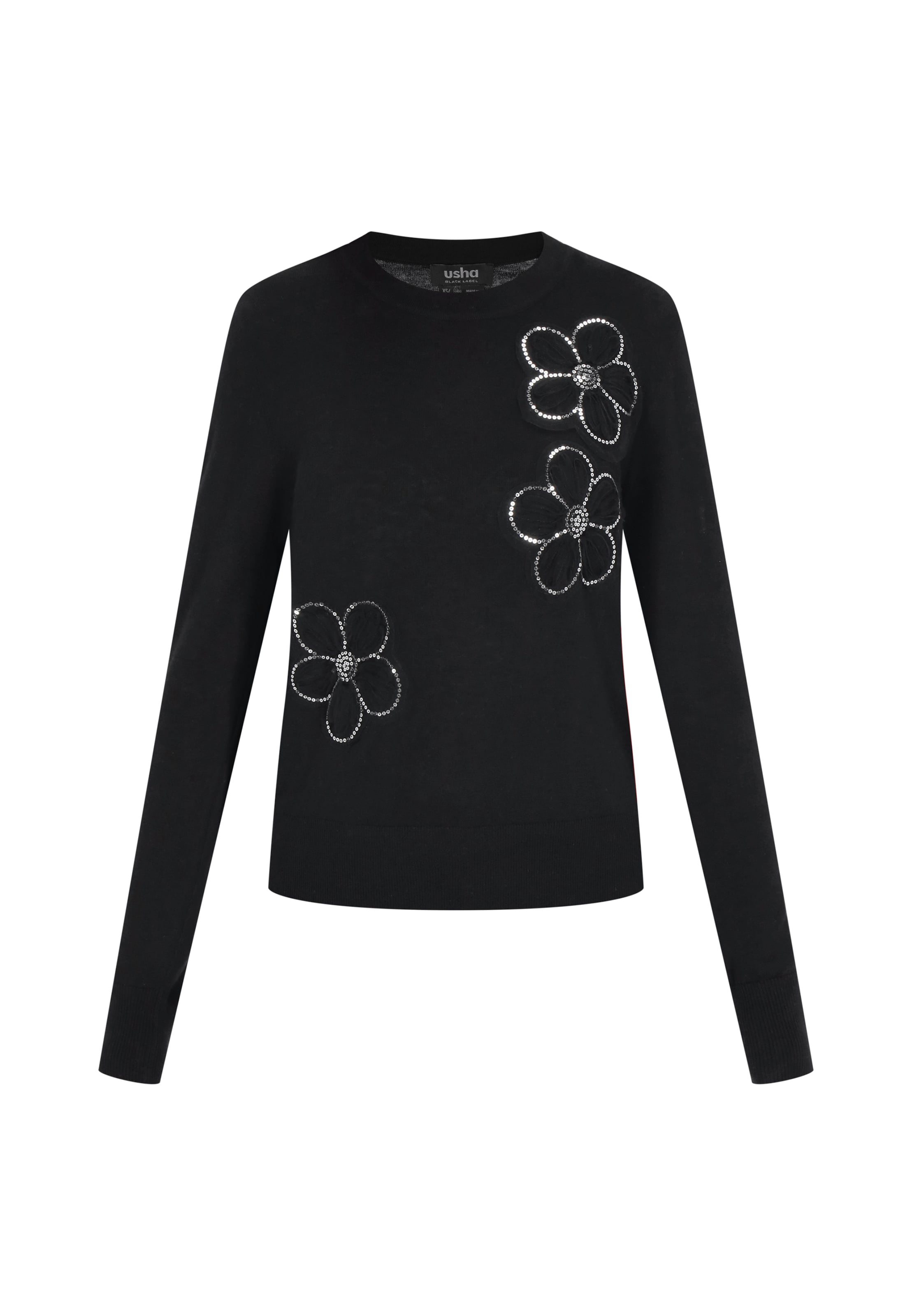 usha BLACK LABEL - Jersey en negro: frente