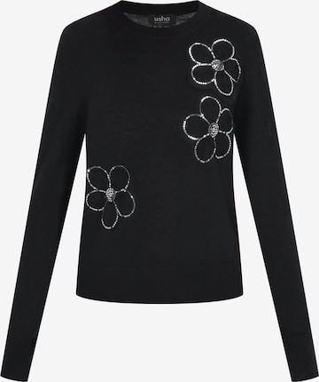 usha BLACK LABEL - Jersey en negro: frente