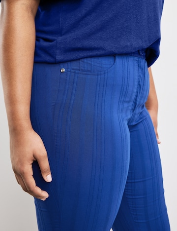 SAMOON Slimfit Kalhoty 'Betty' – modrá