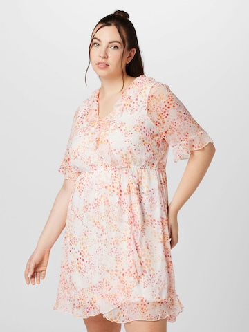 Vero Moda Curve Jurk 'Dora' in Wit: voorkant