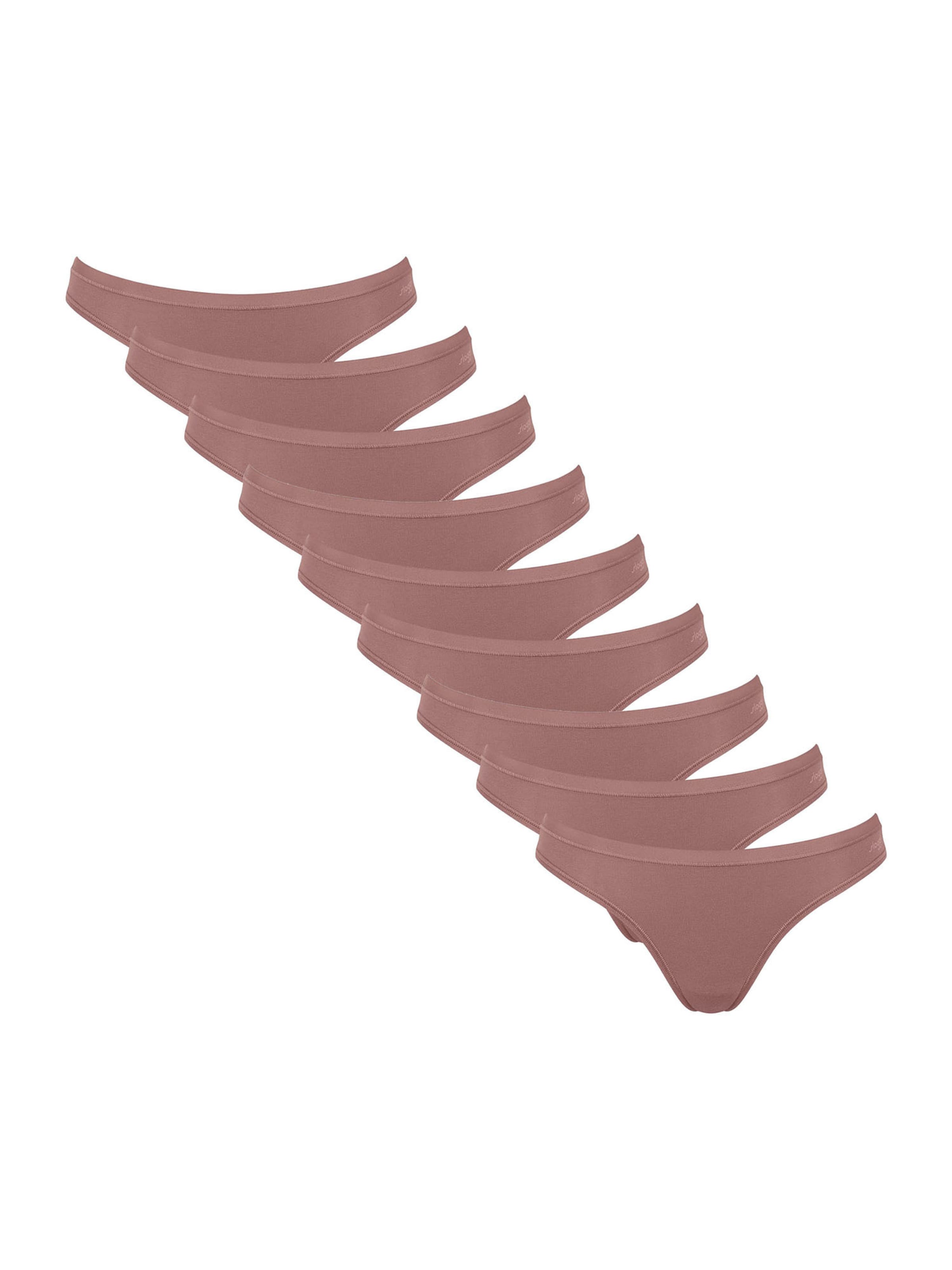 SLOGGI - Cueca 'GO Daily' em castanho: frente