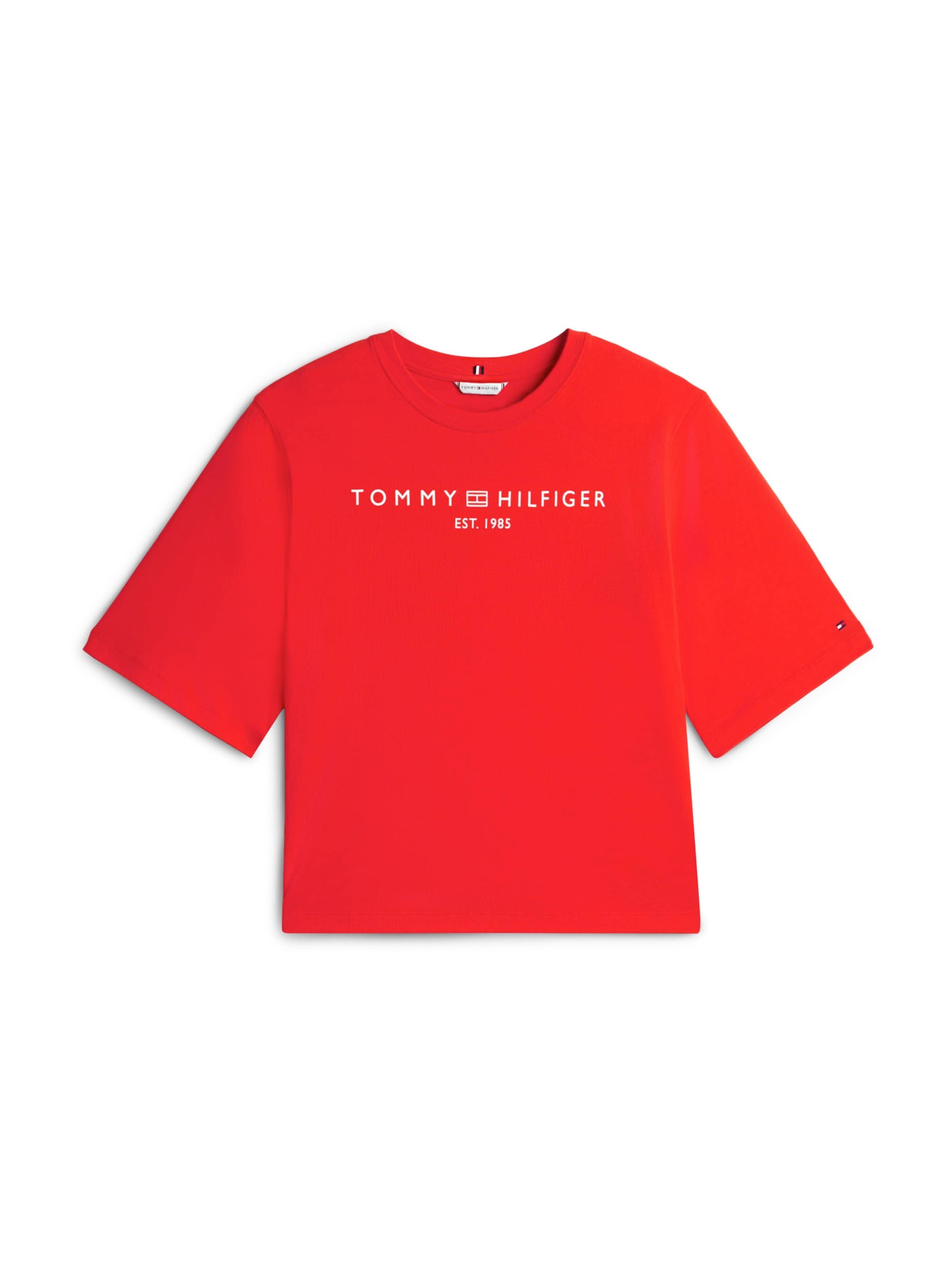Tommy Hilfiger Curve Shirt in Orange: front