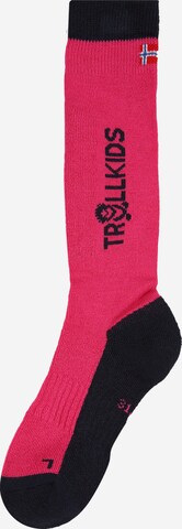 TROLLKIDS Normální Sportovní ponožky – pink: přední strana