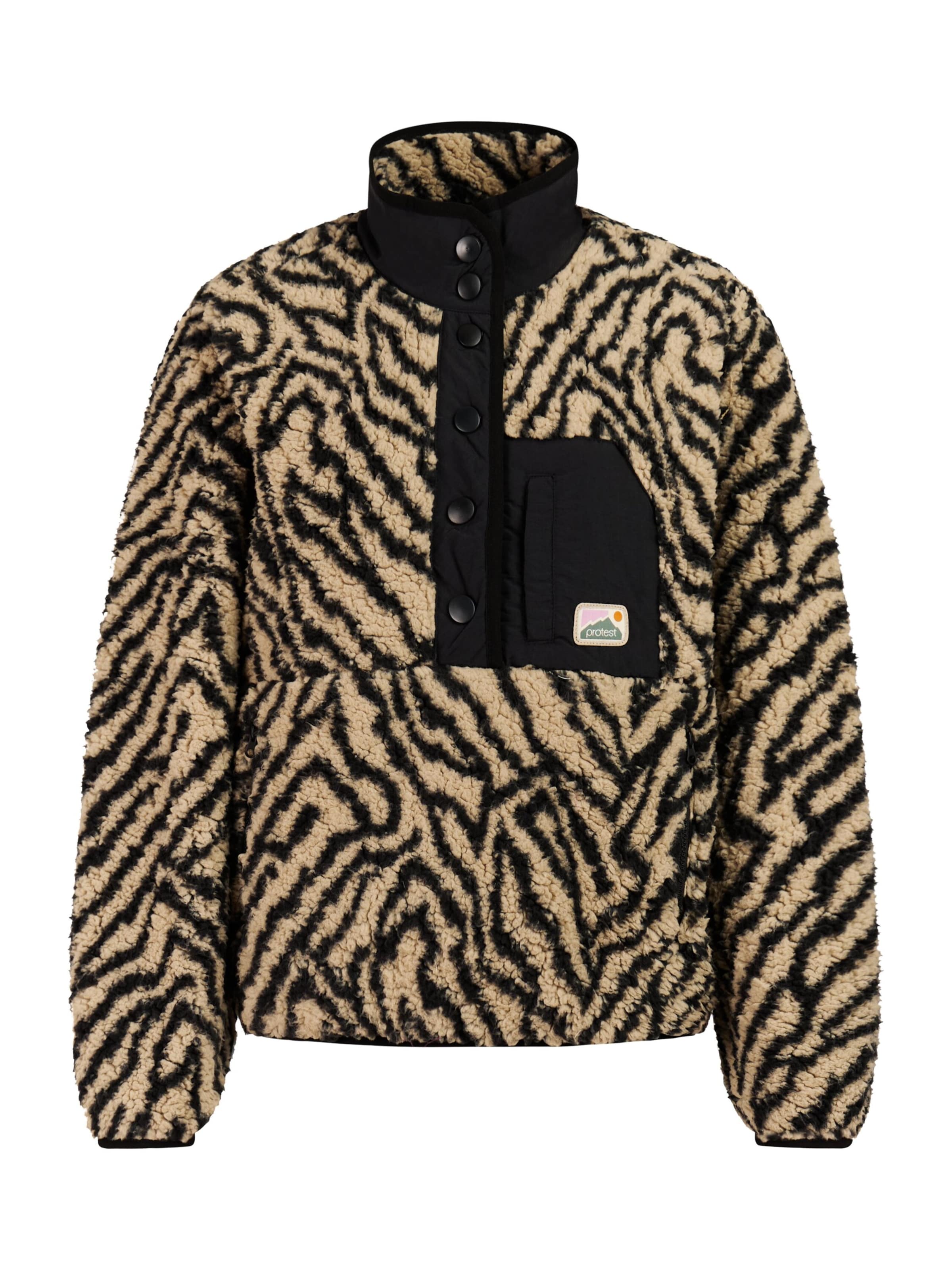 PROTEST Athletic Sweatshirt 'PRTJosey' in Brown: front