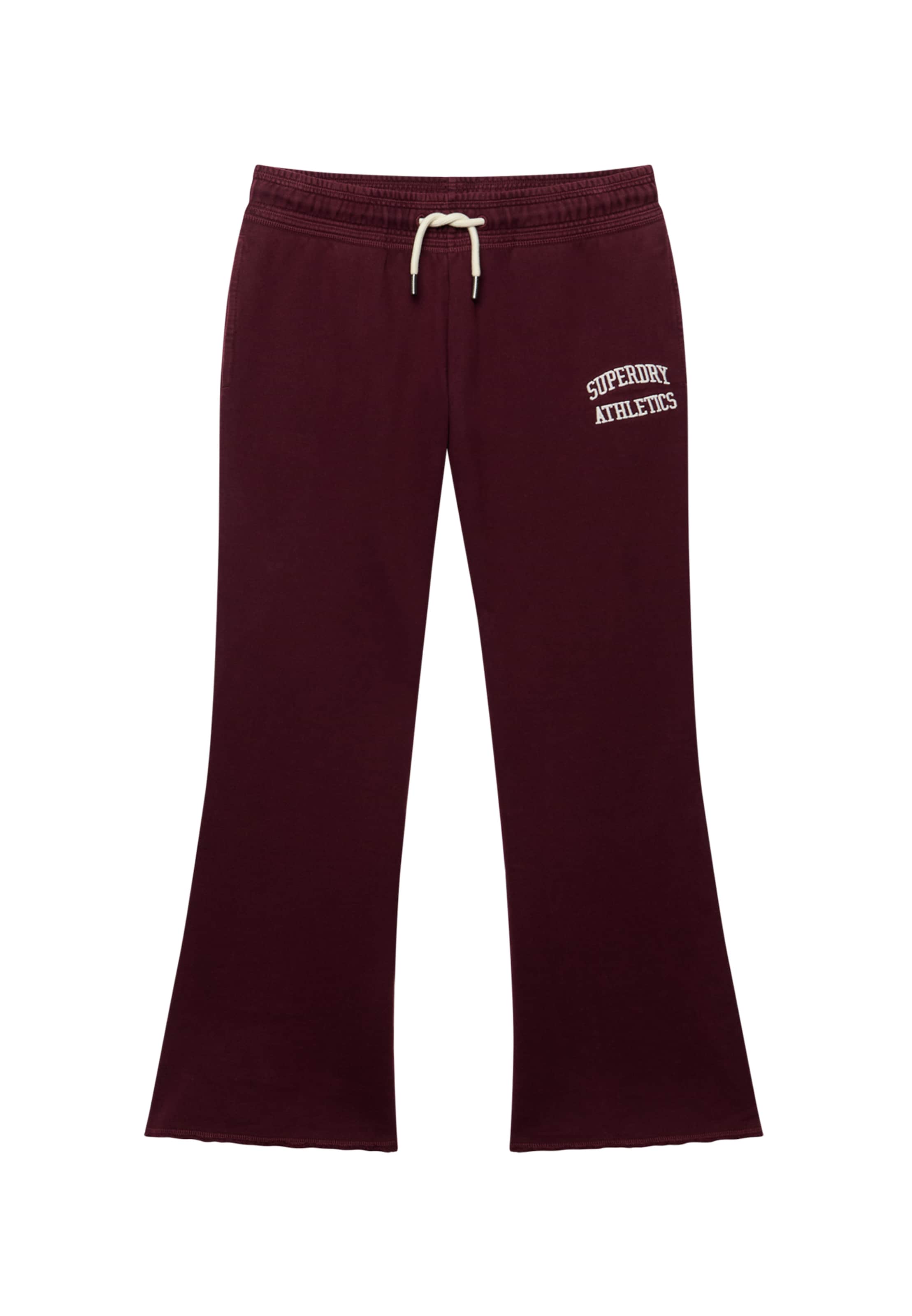 Superdry & Co Flared Broek in Rood: voorkant