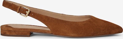 Lauren Ralph Lauren Nauhaballerina 'LONDYN' värissä vaaleanruskea, Tuotenäkymä