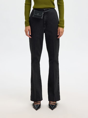 SELECTED Flared Jeans in Schwarz: Vorderseite