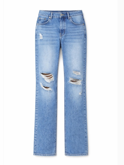 IT'S BASIC Jeans 'EMMA Straight High Rise Jeans' in de kleur Hemelsblauw, Productweergave