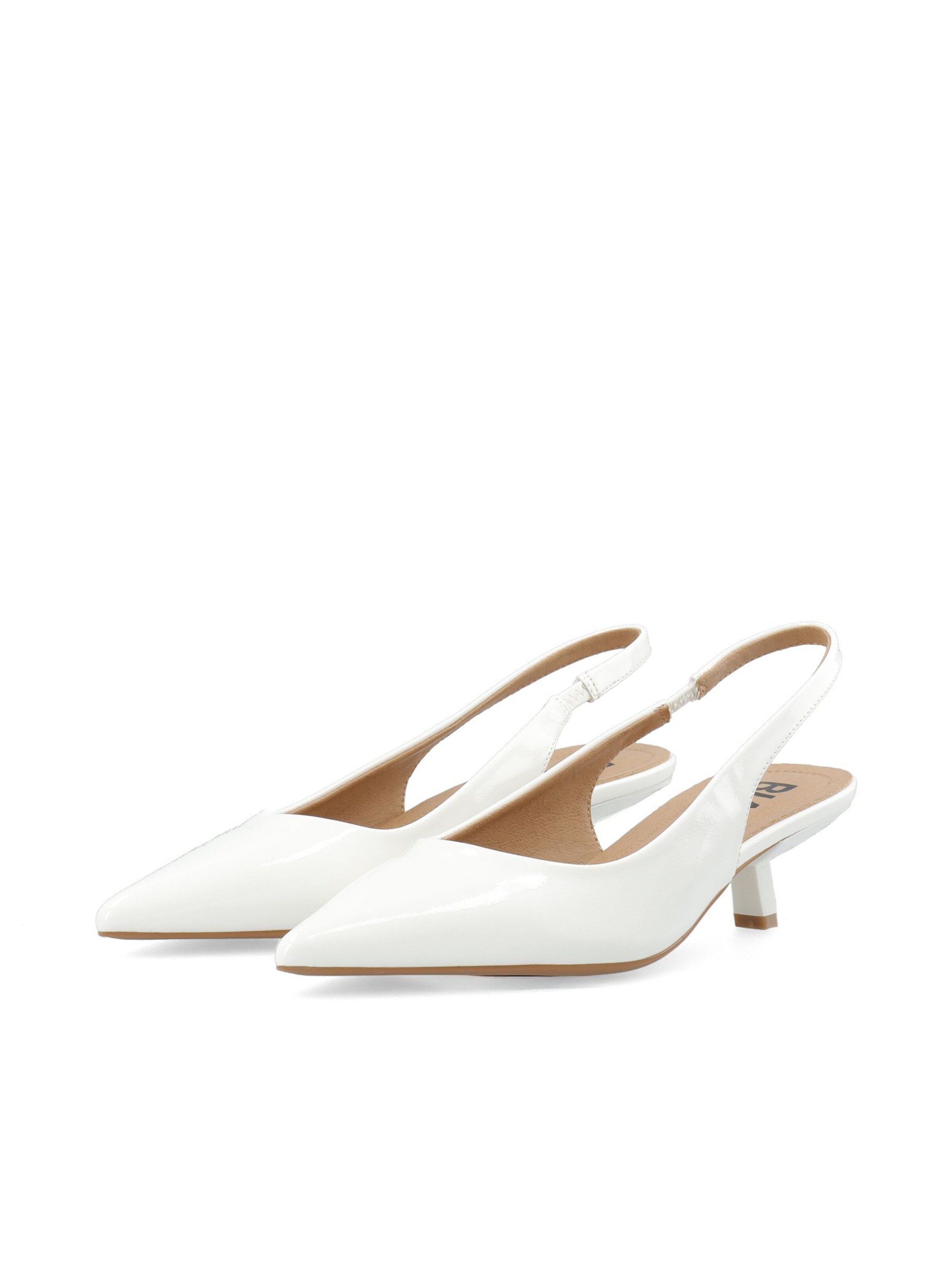 Bianco Slingpumps 'Kristin' i hvid
