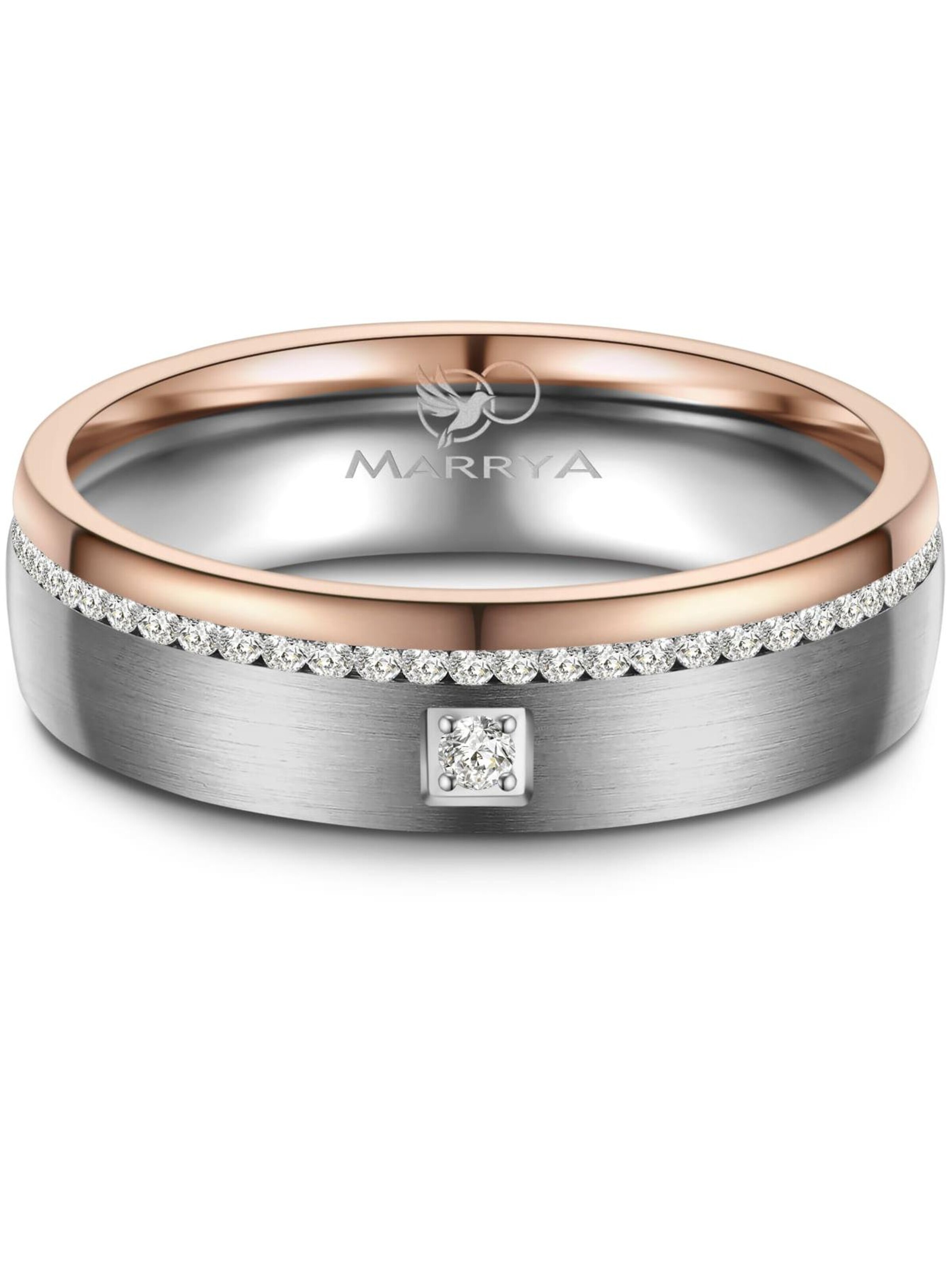 Anello 'MARRYA TI-39 Ehering aus Titan' di MARRYA in argento