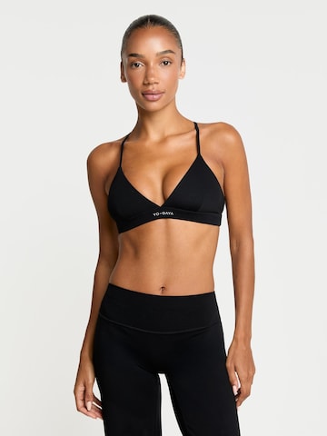 YO-GAYA Triangel Sport bh 'Studio Triangle Bra' in Zwart