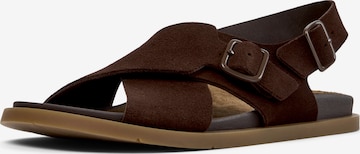CAMPER - Sandália 'Lluc' em castanho: frente