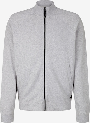 TOM TAILOR DENIM Sweat jacket in Grey: front