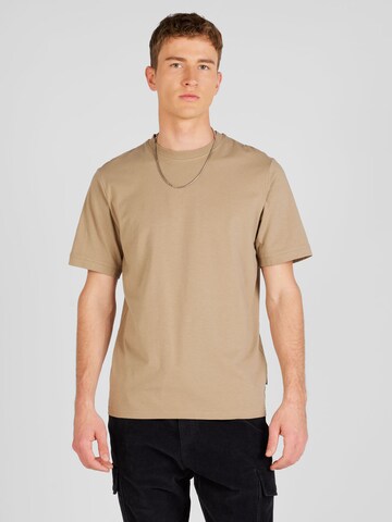 T-Shirt 'SPENCER' JACK & JONES en beige : devant