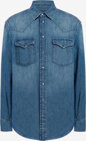 Coupe regular Chemise Dondup en bleu : devant