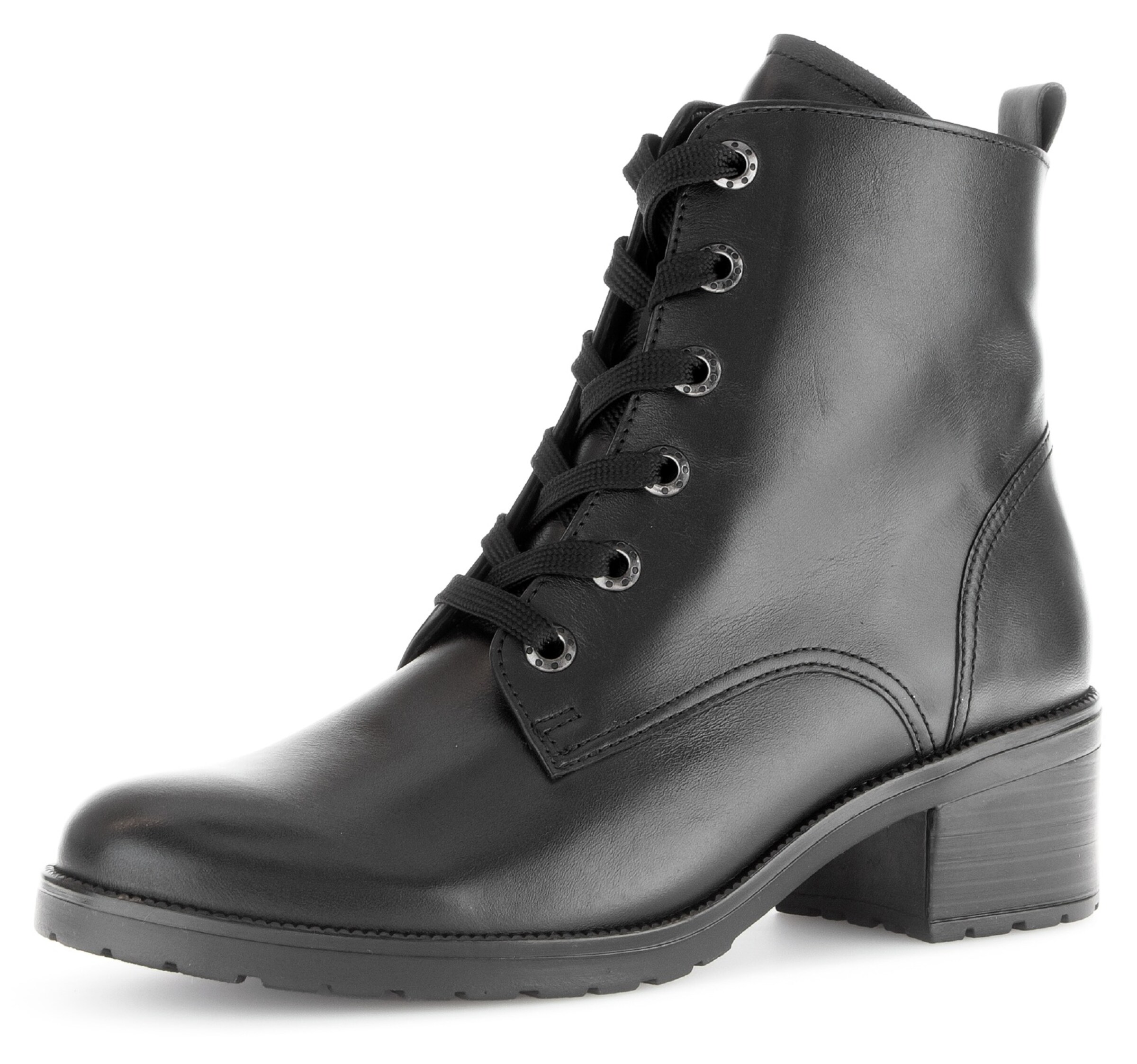 GABOR Schnürstiefelette in Schwarz: Vorderseite