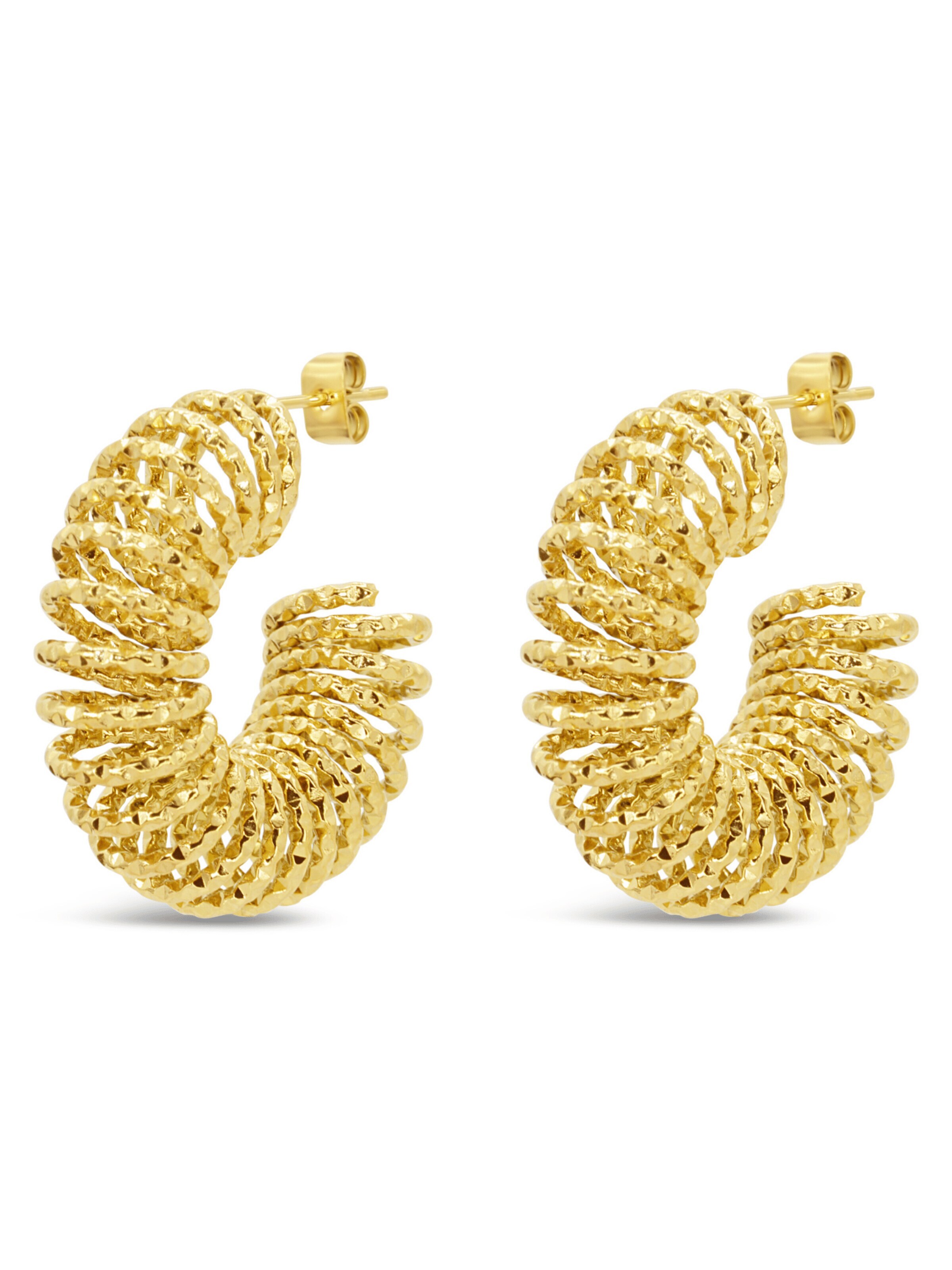 ARS-ARGENTI Earrings 'SWINGIN’ SWIRLS' in Gold