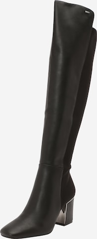 Overknee di DKNY in nero: frontale