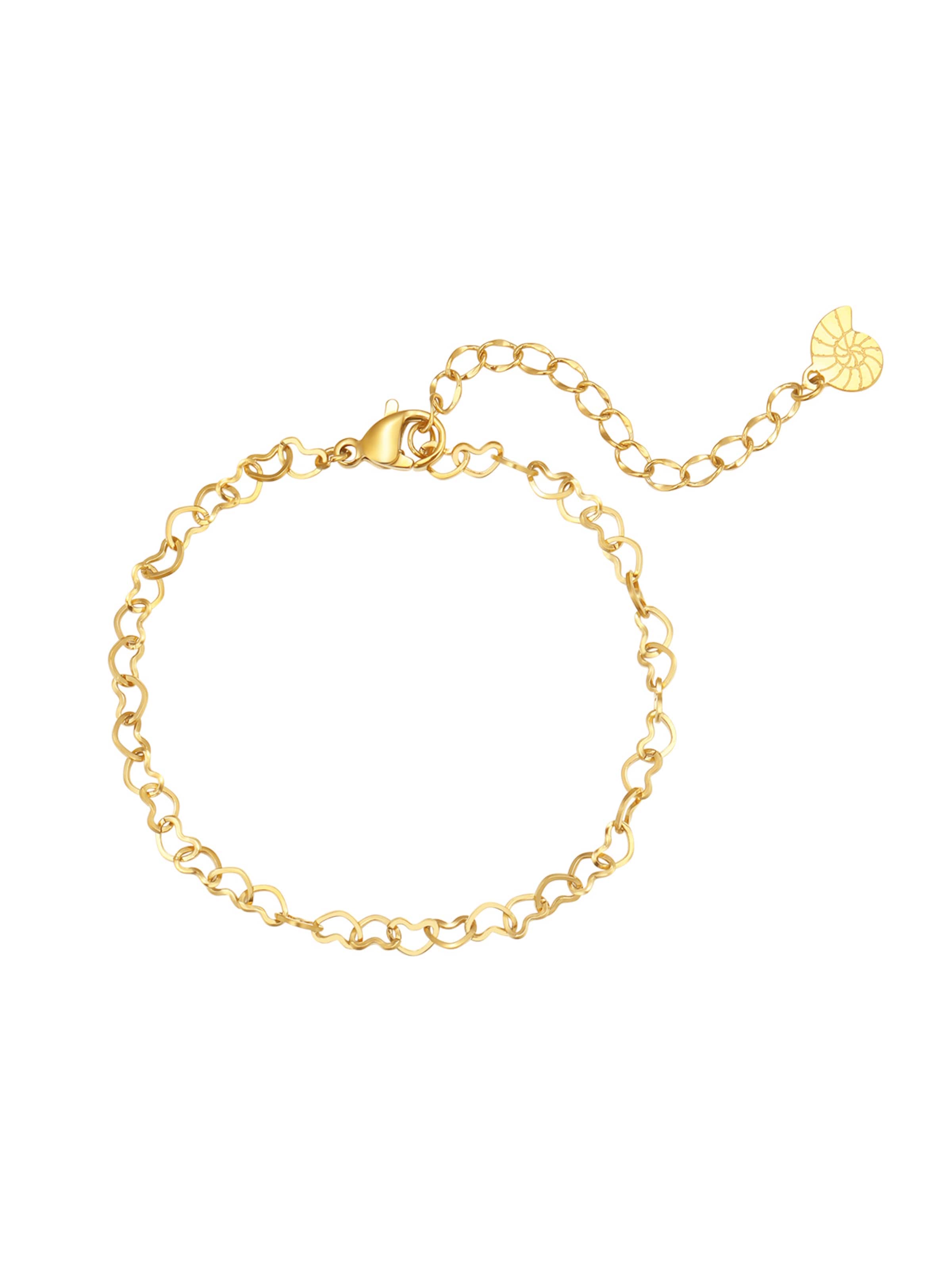 Braccialetto 'Multi Hearts' di Hey Happiness in oro