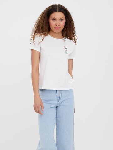 VERO MODA T-Shirt 'BLIAFRANCIS' in Weiß: predná strana