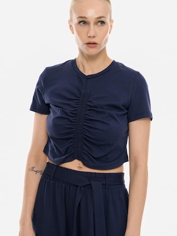 4TAILORS T-shirt i blå: framsida