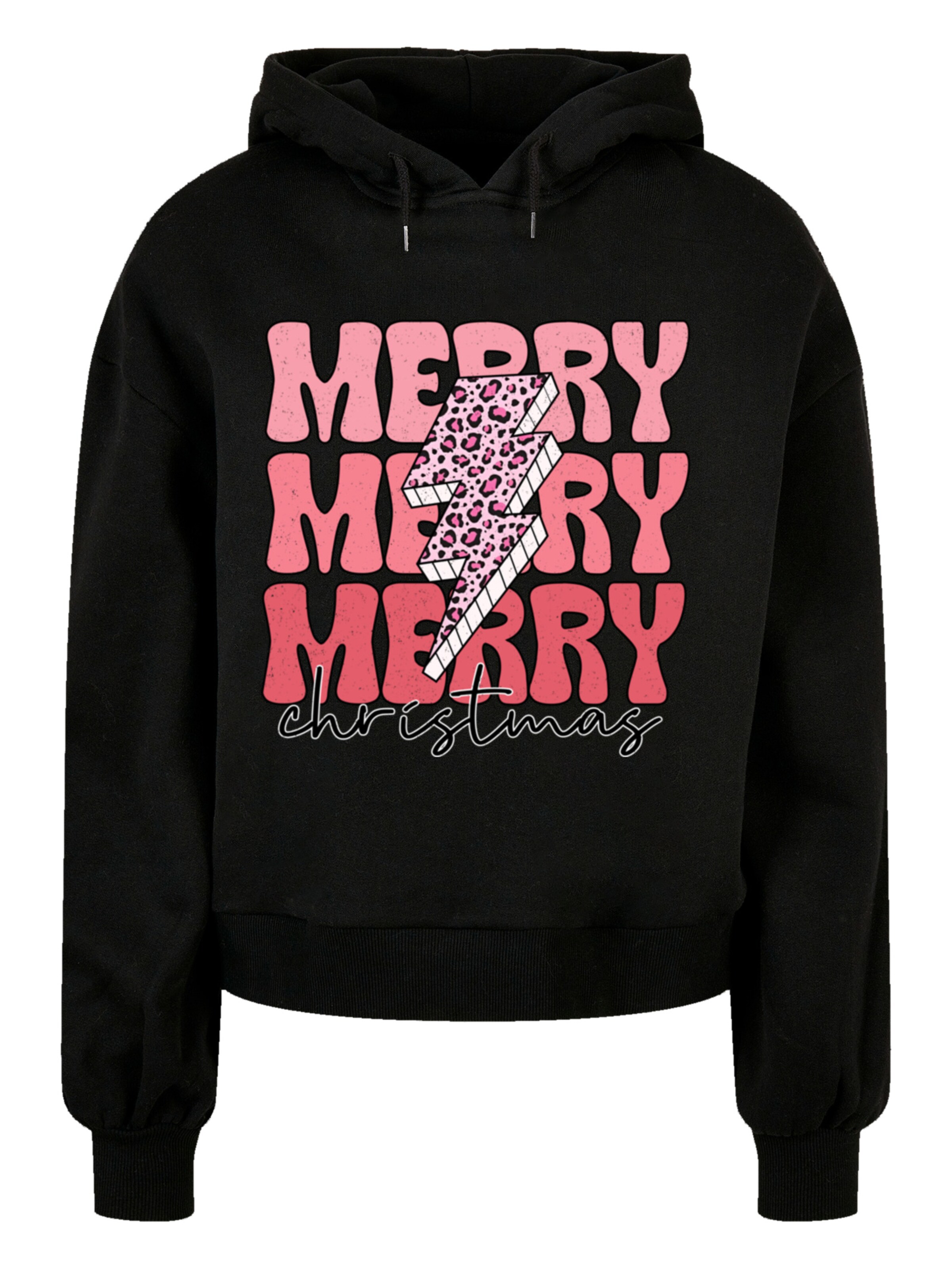 F4NT4STIC Sweatshirt 'Merry Christmas' in Black: front