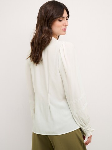 CULTURE - Blusa 'Asmine' en blanco